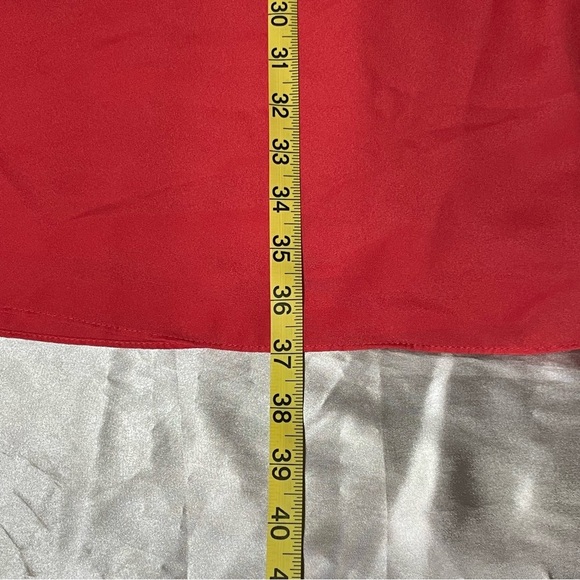 Jessica Simpson Sz 12 Coral Sundress with flowing pleated front design, lined - Picture 11 of 12